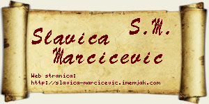 Slavica Marčićević vizit kartica